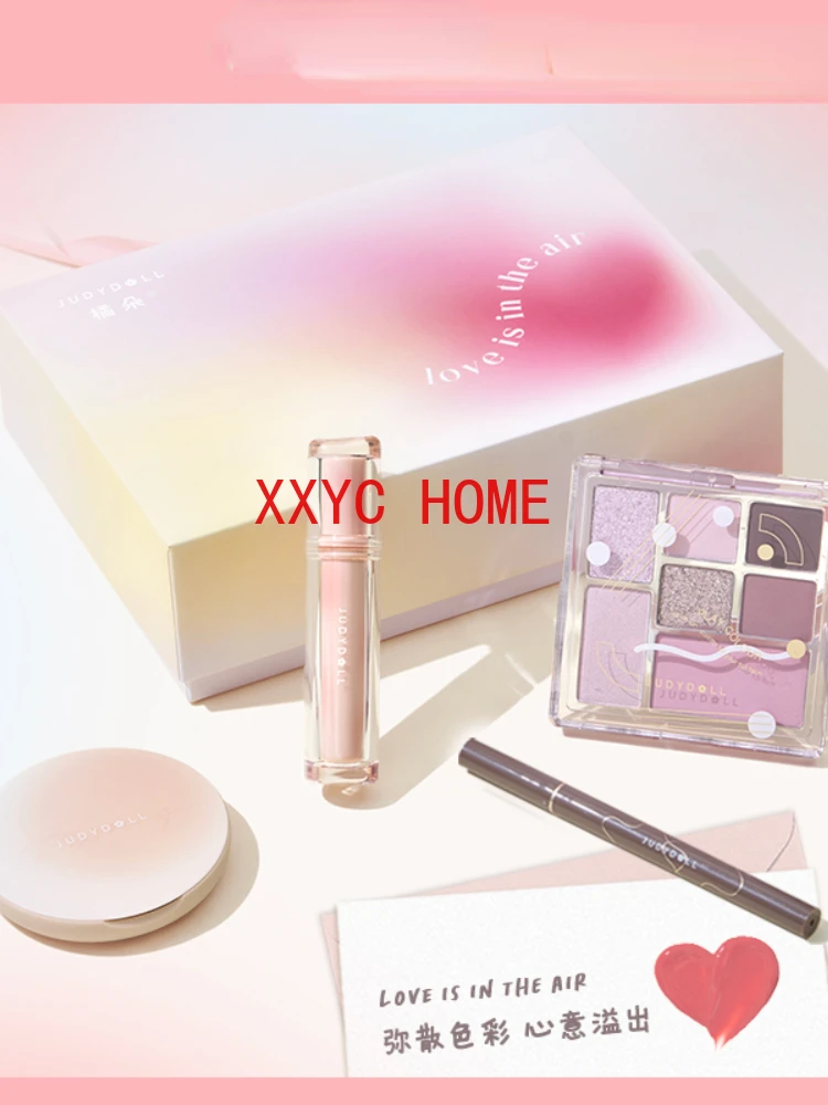 

Love Diffusion Gift Box Eye Shadow Plate Mirror Lip Lacquer Powder Makeup Gift