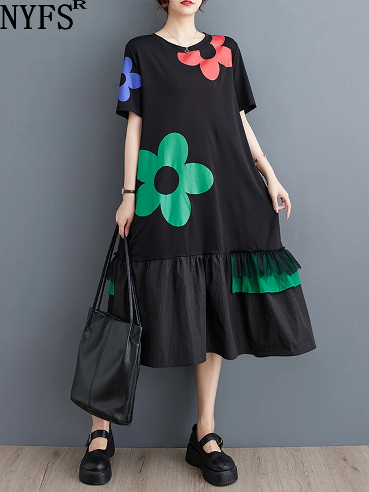 NYFS 2023 Summer New Vintage Woman Dress Vestidos Robe Elbise Loose Plus Size Print Short Sleeve Long Dress
NYFS 2023 Summer New Vintage Woman Dress Vestidos Robe Elbise Loose Plus Size Print Short Sleeve Long Dress