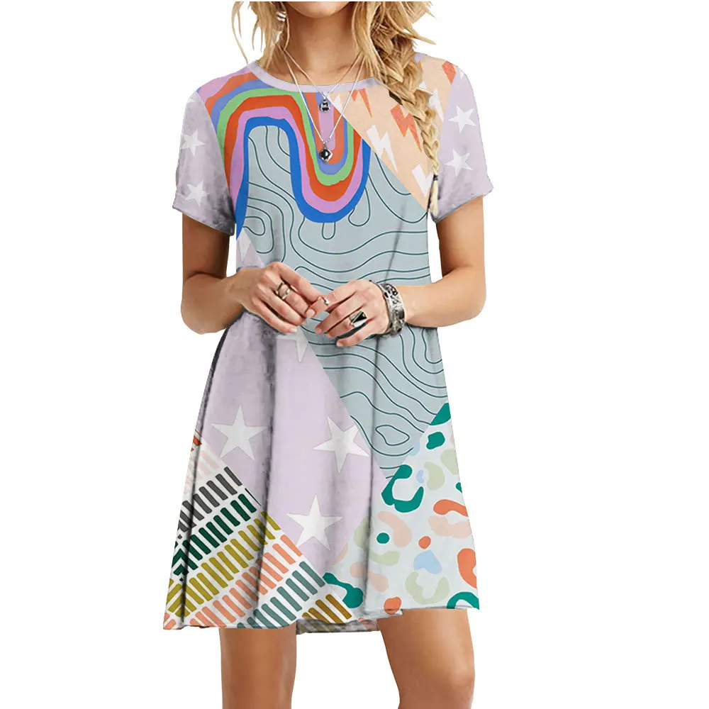Stitching Rainbow Dresses Long Sleeve Pullover Harajuku Style Cartoon Printing Robe Femme Short Fit Fashion Graphic Dress 4XL
Stitching Rainbow Dresses Long Sleeve Pullover Harajuku Style Cartoon Printing Robe Femme Short Fit Fashion Graphic Dress 4XL