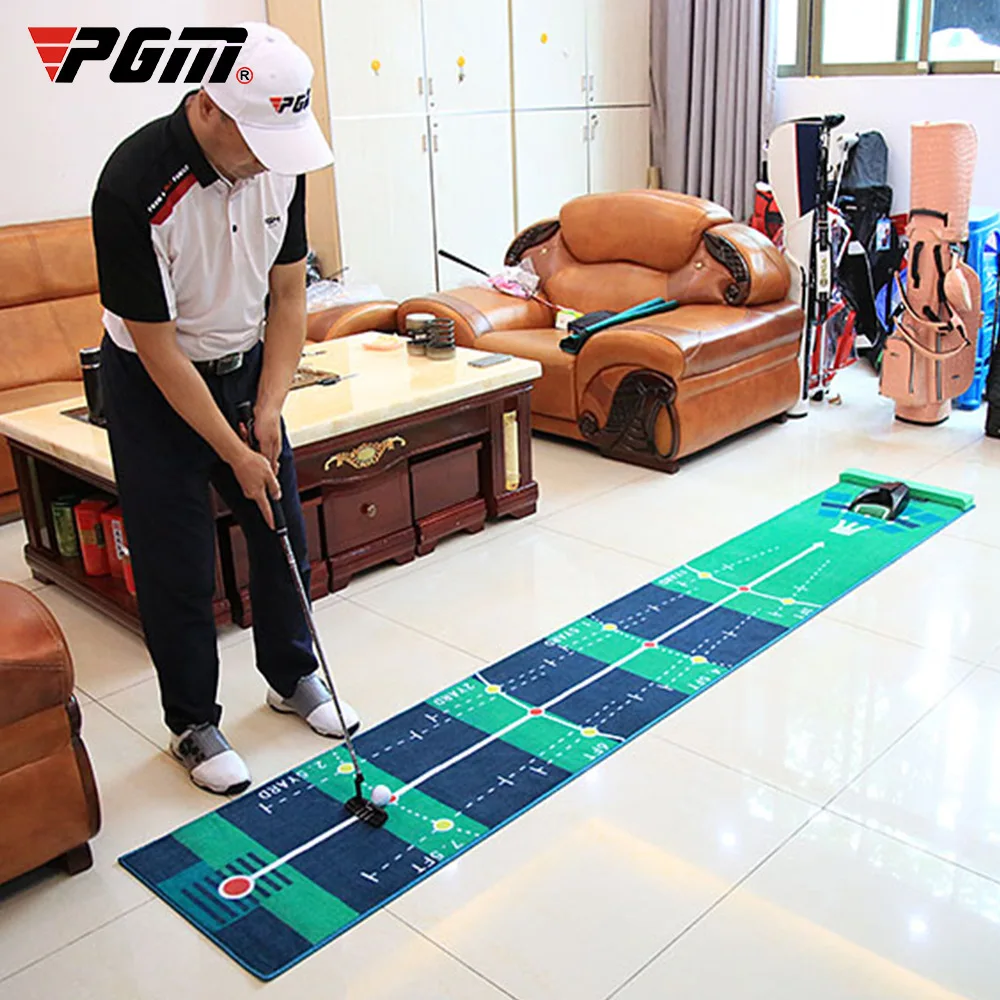 

PGM 3m Golf Putting Mat Portable Golf Putting Green Mini Practice Carpet Auto Ball Return Hitting Training Aids Indoor Outdoor
