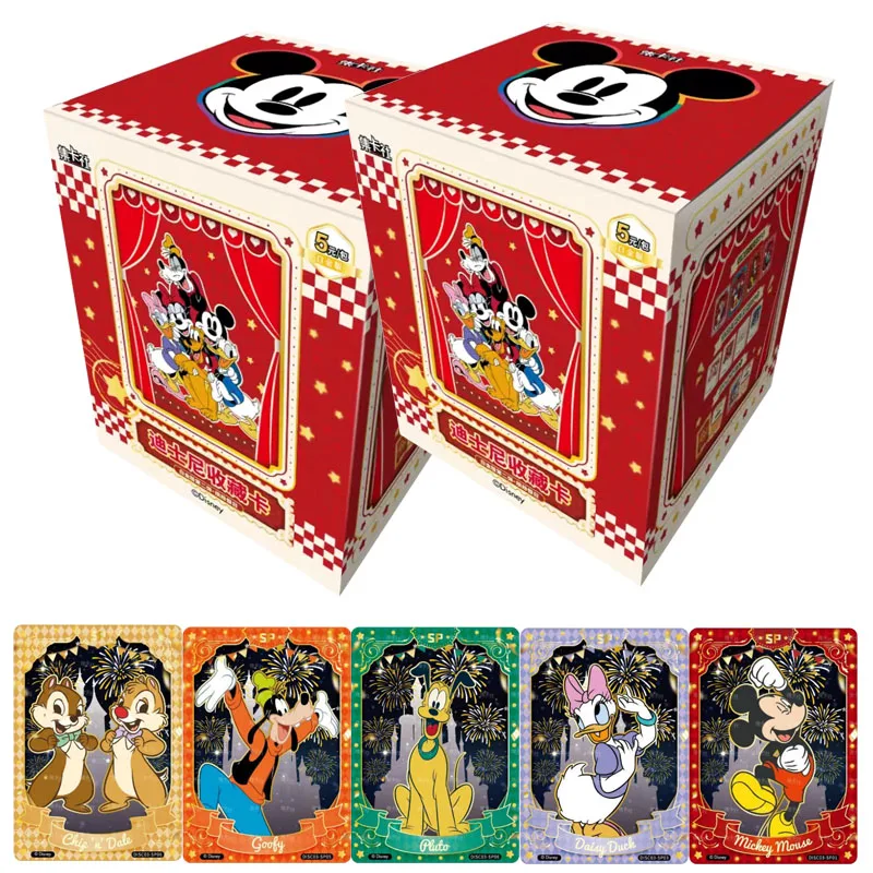 

Disney 100th Anniversary Colorful Holiday Collection Cards Booster Box Mickey Mouse Donald Duck Pluto SSP Card Kids Xmas Gifts