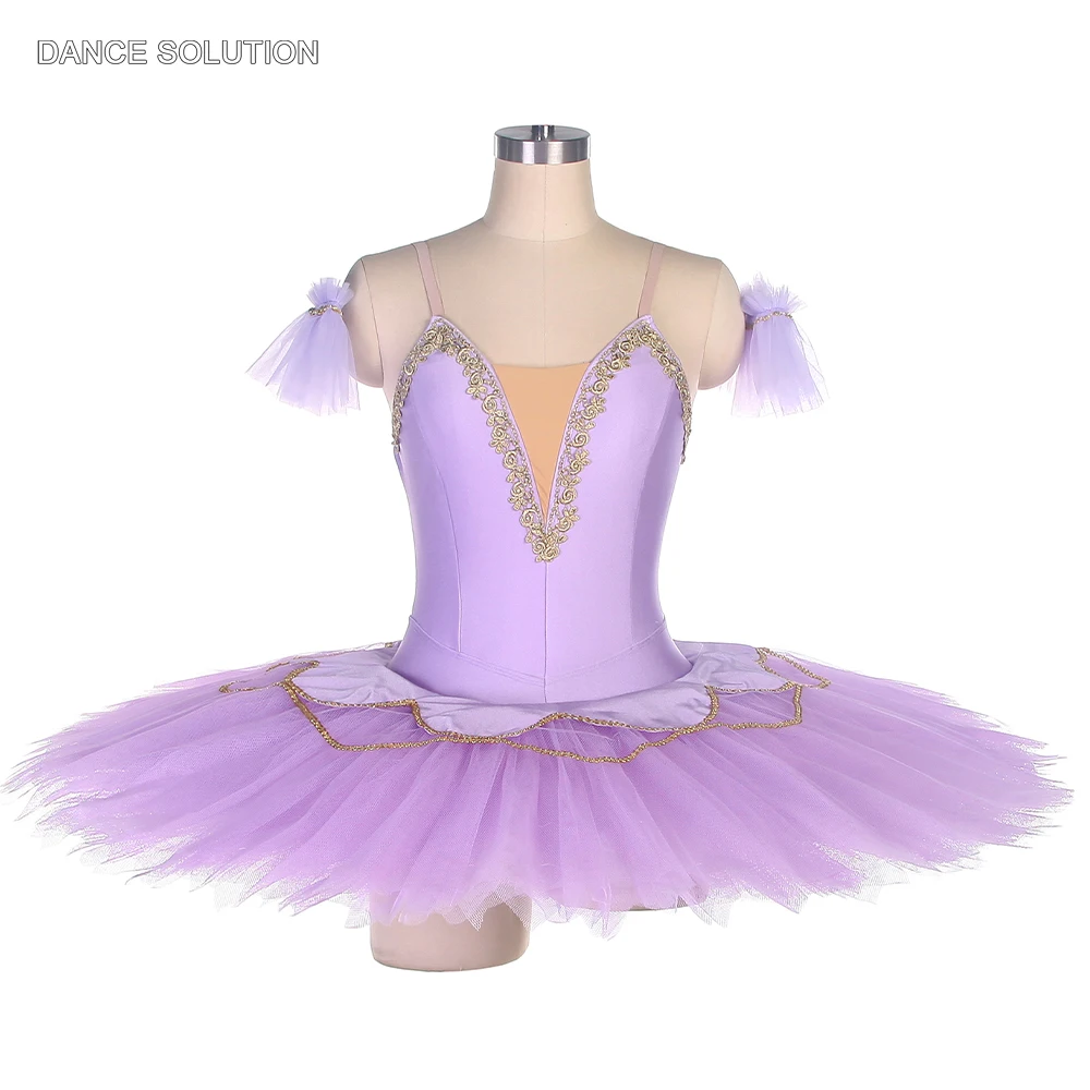 

Adult Child Professional Ballet Tutu Costumes Lilac Spandex Bodice with Stiff Tulle Skirt Ballerina Solo Dance Dress BLL492