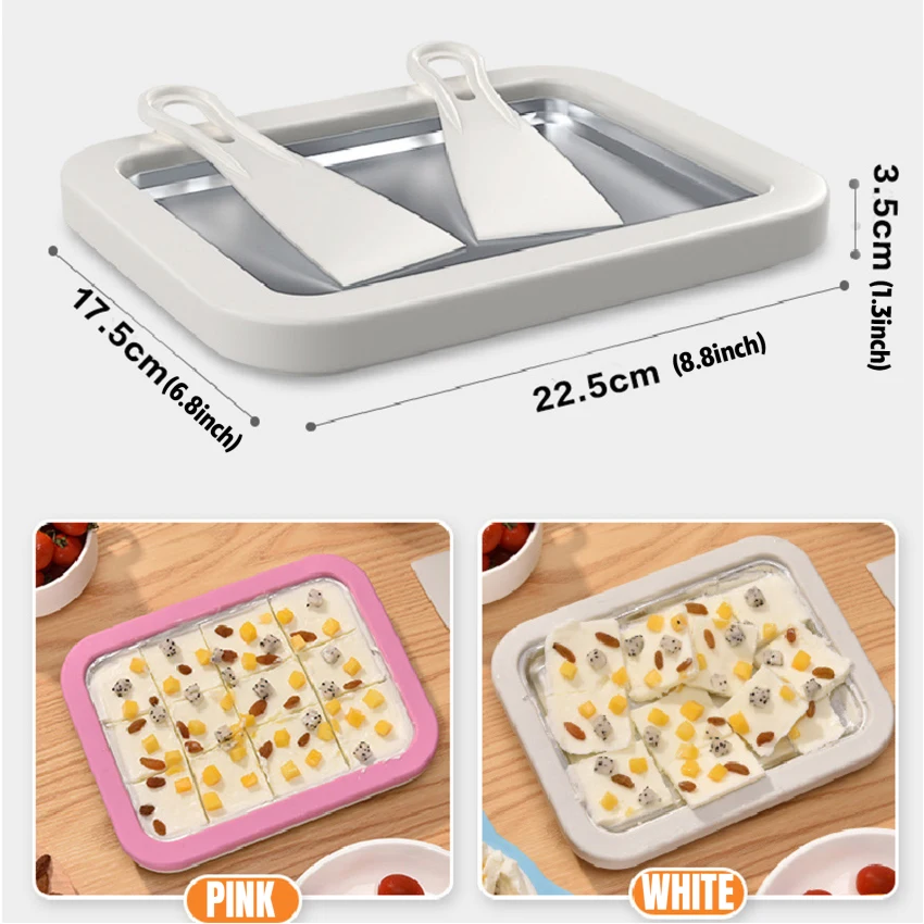 Ice Cream Maker Instant Ice Cream Roller Pan with 2 Scrapers Multifunctional Cold Sweet Fried Food PlateYogurt Machine Pan
Ice Cream Maker Instant Ice Cream Roller Pan with 2 Scrapers Multifunctional Cold Sweet Fried Food PlateYogurt Machine Pan