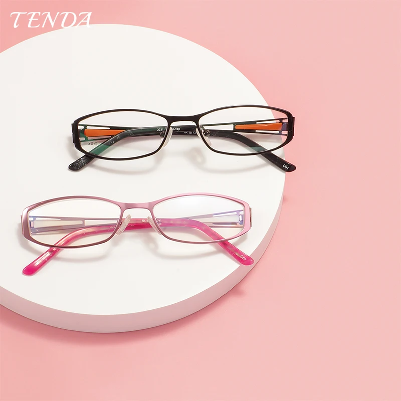 

Women Reading Glasses Small Metal Prescription Eyeglasses For Hyperopia