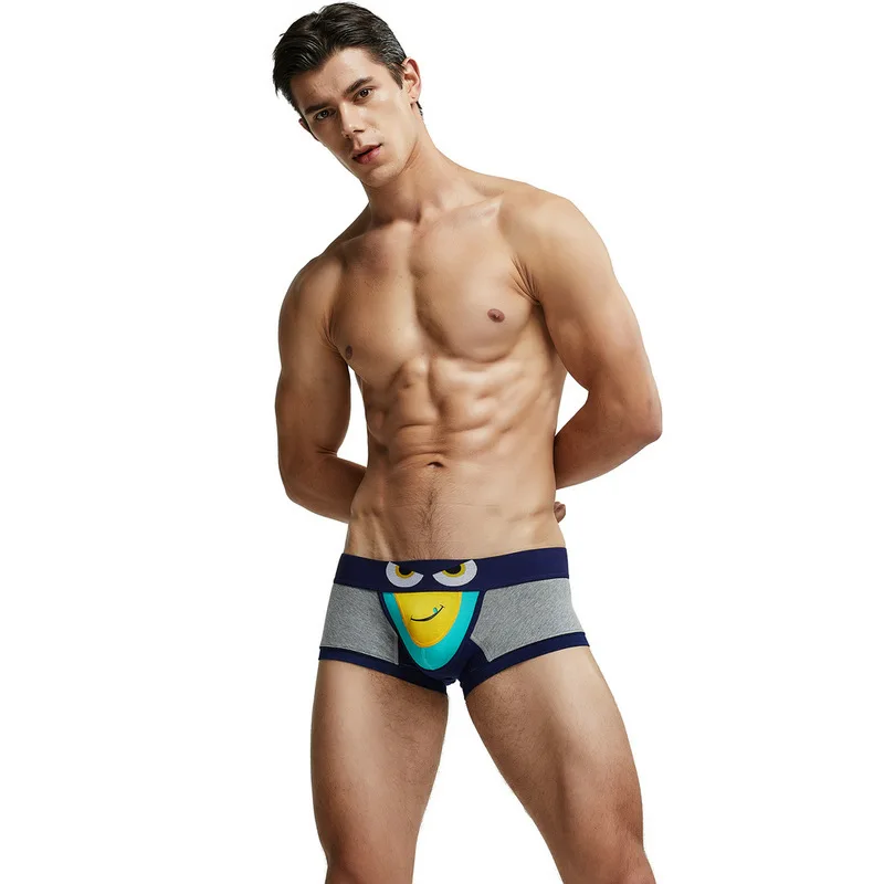 Трусы-боксеры мужские с низкой талией, однослойные, с U-образным выпуклым мешочком, пикантное нижнее белье из хлопка и спандекса, геи
Трусы-боксеры мужские с низкой талией, однослойные, с U-образным выпуклым мешочком, пикантное нижнее белье из хлопка и спандекса, геи