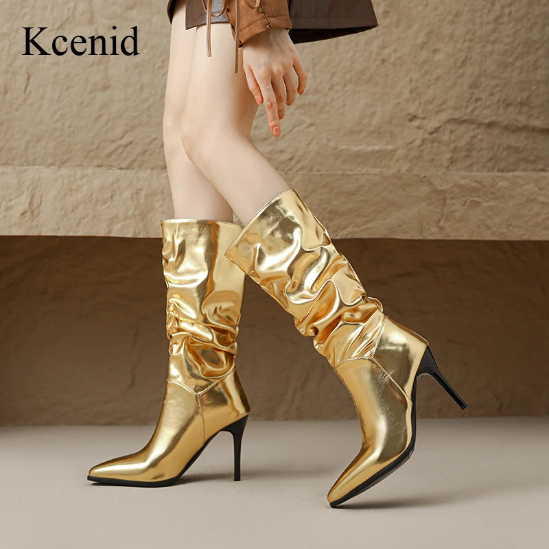 Kcenid Fashion Pleated Party Wedding Shoes Woman Long Boots Sexy Autumn Winter 2024 Women Knee High Boots Thin High Heels Shoes
Kcenid Fashion Pleated Party Wedding Shoes Woman Long Boots Sexy Autumn Winter 2024 Women Knee High Boots Thin High Heels Shoes