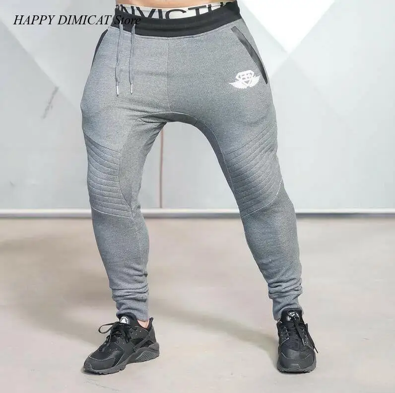 

Men Casual pants Jogger Elastic Pants All-Match Comfortable Solid Color New Fitness Stretch Cotton Gyms Body Engineers