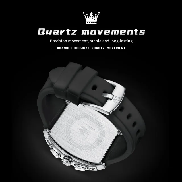 OLEVS-Montre à Quartz Étanche pour Homme, Phase de Lune, Chronographe, Montre-Bracelet, Tendance Shoous, Mode Originale, Marque 2