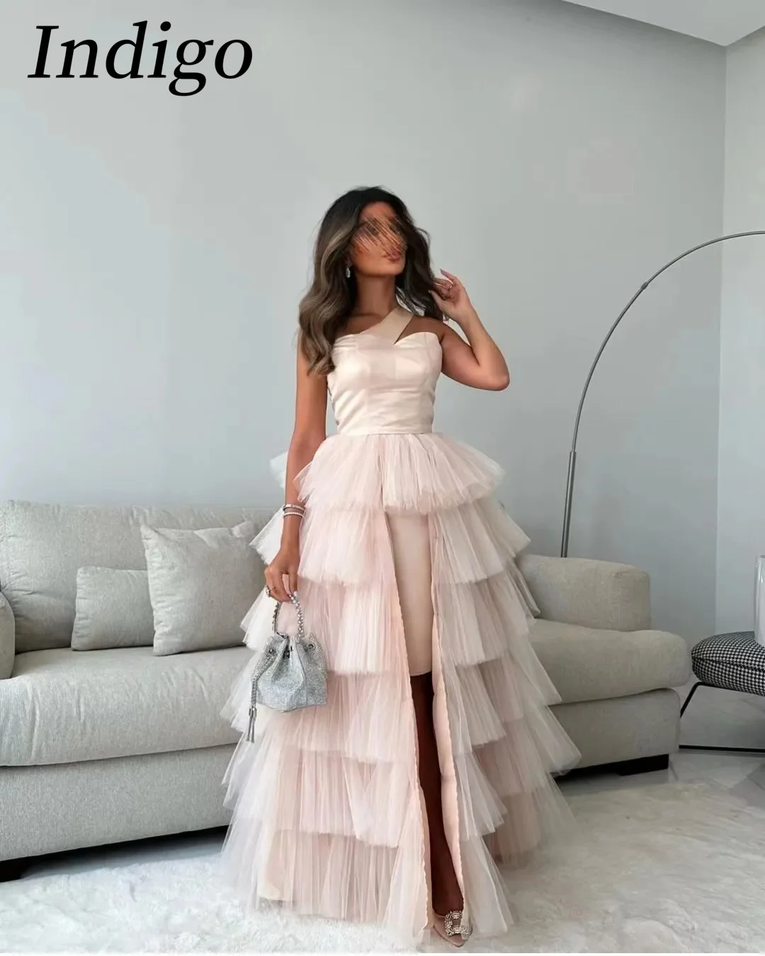 Indigo Light Pink Satin Prom Dresses One shoulder Floor-Length A Line Women Formal Occasion Dress 2023 vestido de fiesta
Indigo Light Pink Satin Prom Dresses One shoulder Floor-Length A Line Women Formal Occasion Dress 2023 vestido de fiesta