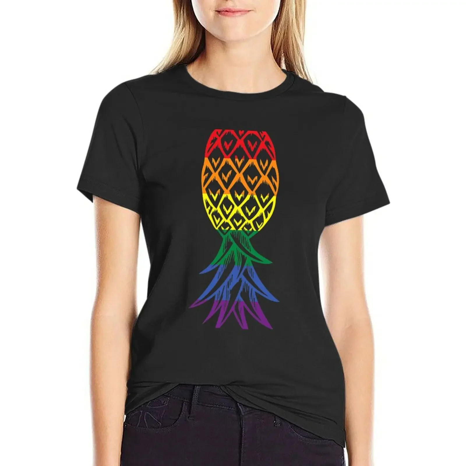 Pineapple Upside DownRainbowLgbt Swinger T-Shirt vintage clothes Blouse female kawaii clothes Woman clothing
Pineapple Upside DownRainbowLgbt Swinger T-Shirt vintage clothes Blouse female kawaii clothes Woman clothing