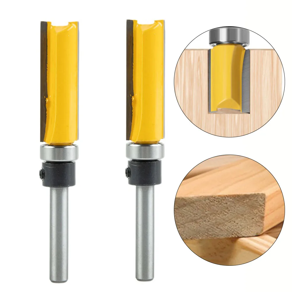 2pcs 1/4inch Shank Flush Trim Top Bottom Bearing Router Bit Woodworking Tools Accessories For Hand Making Drawer
2pcs 1/4inch Shank Flush Trim Top Bottom Bearing Router Bit Woodworking Tools Accessories For Hand Making Drawer