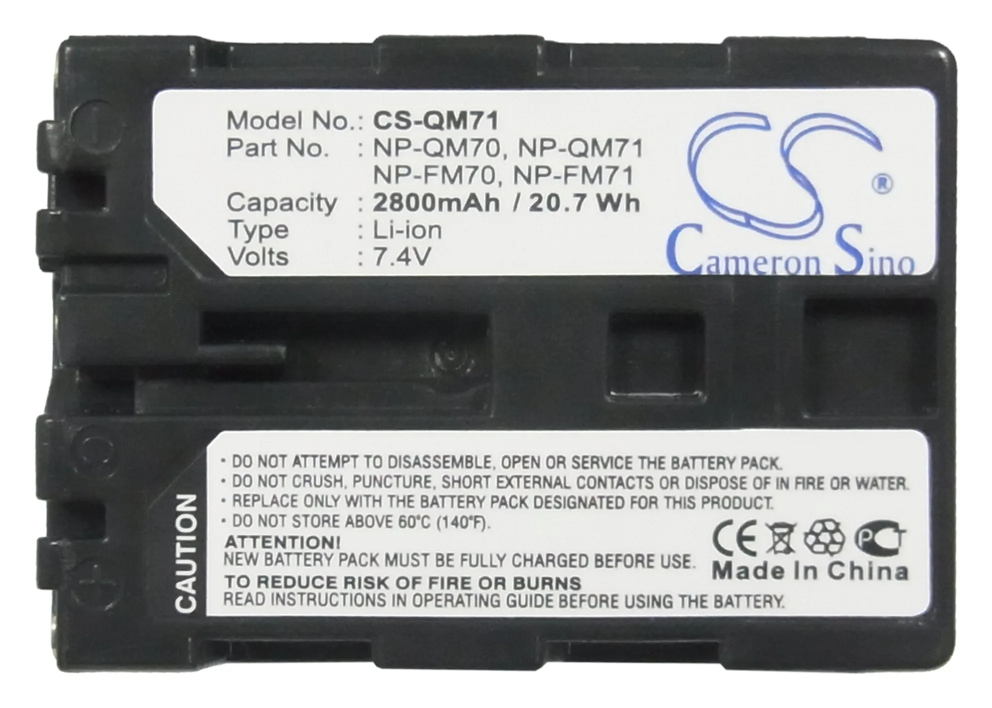 Аккумулятор Cameron Sino 2800 мАч/3200 мАч, фотолампа QM71 для Sony, тройник TRV118,TRV128,TRV138,TRV308,TRV318,TRV328
Аккумулятор Cameron Sino 2800 мАч/3200 мАч, фотолампа QM71 для Sony, тройник TRV118,TRV128,TRV138,TRV308,TRV318,TRV328