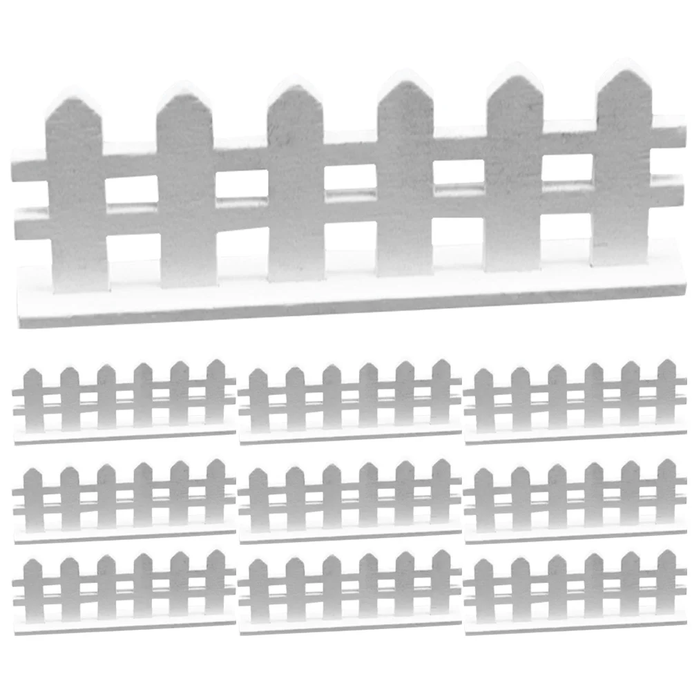 10 Pcs Dollhouse Fence Toy Miniature Wood Wooden Crafts Scene Layout Decor Landscape Adornment
10 Pcs Dollhouse Fence Toy Miniature Wood Wooden Crafts Scene Layout Decor Landscape Adornment