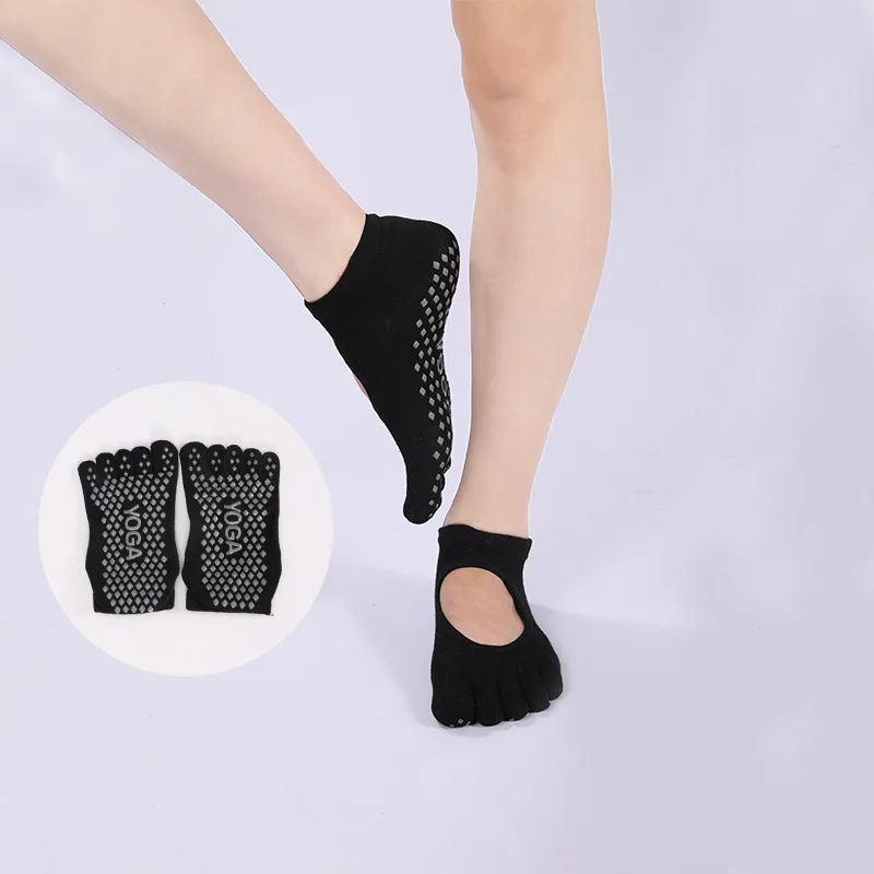 Professional Yoga Socks Silicone Non-Slip Breathable Cotton Backless Women Trampoline Ballet Floor Five Finger Toes Socks
Professional Yoga Socks Silicone Non-Slip Breathable Cotton Backless Women Trampoline Ballet Floor Five Finger Toes Socks