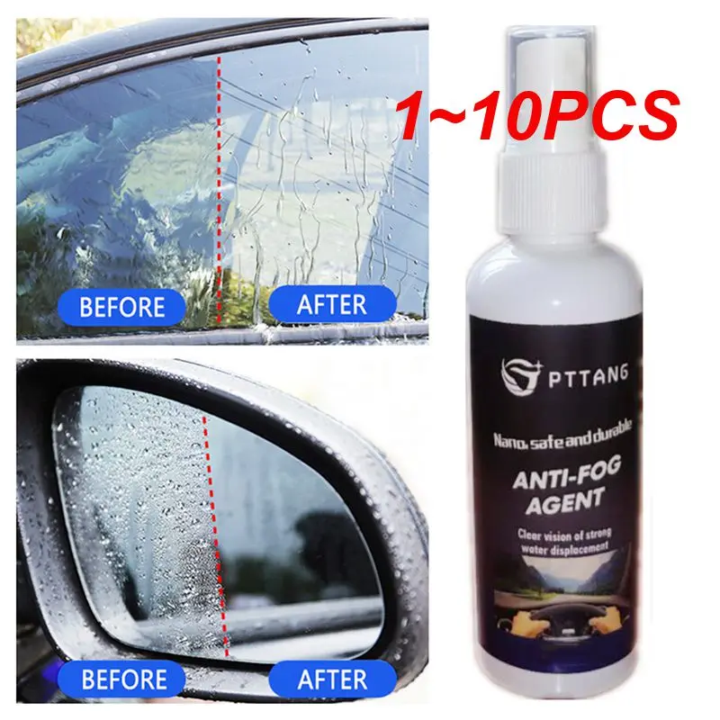 

1~10PCS 30ml Car Antifogging Agent Glasses Helmet Defogging Auto Anti-fog Agent Car Glass Nano Hydrophobic Coating Spray Water