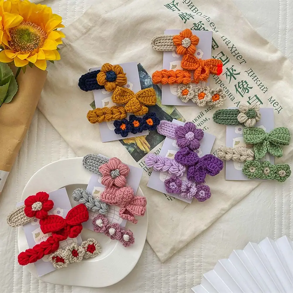 Cute Lovely Sweet Fashion Plush BB Clips Candy Color Bow Knitted Flower Hair Clips Hair Pin Korean Style Bangs Clip
Cute Lovely Sweet Fashion Plush BB Clips Candy Color Bow Knitted Flower Hair Clips Hair Pin Korean Style Bangs Clip