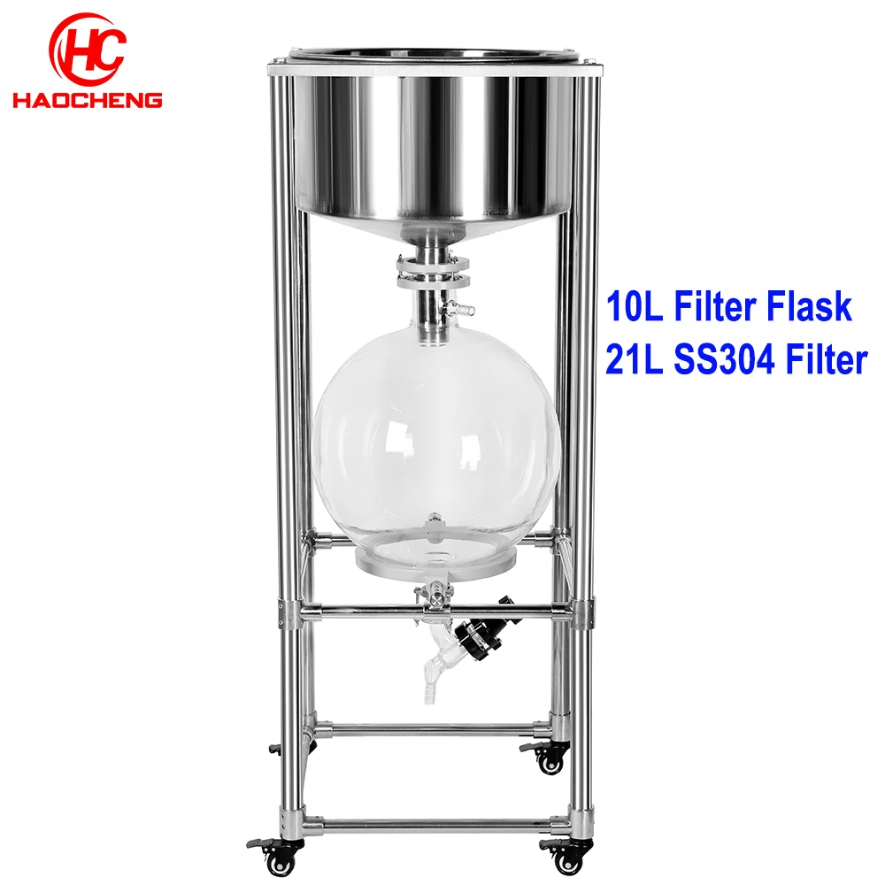 

Free shipping 10L Nutsch Filter/ Vacuum Filtration Apparatus for Laboratory Stainless Steel Cheap Price Vacuum Filter