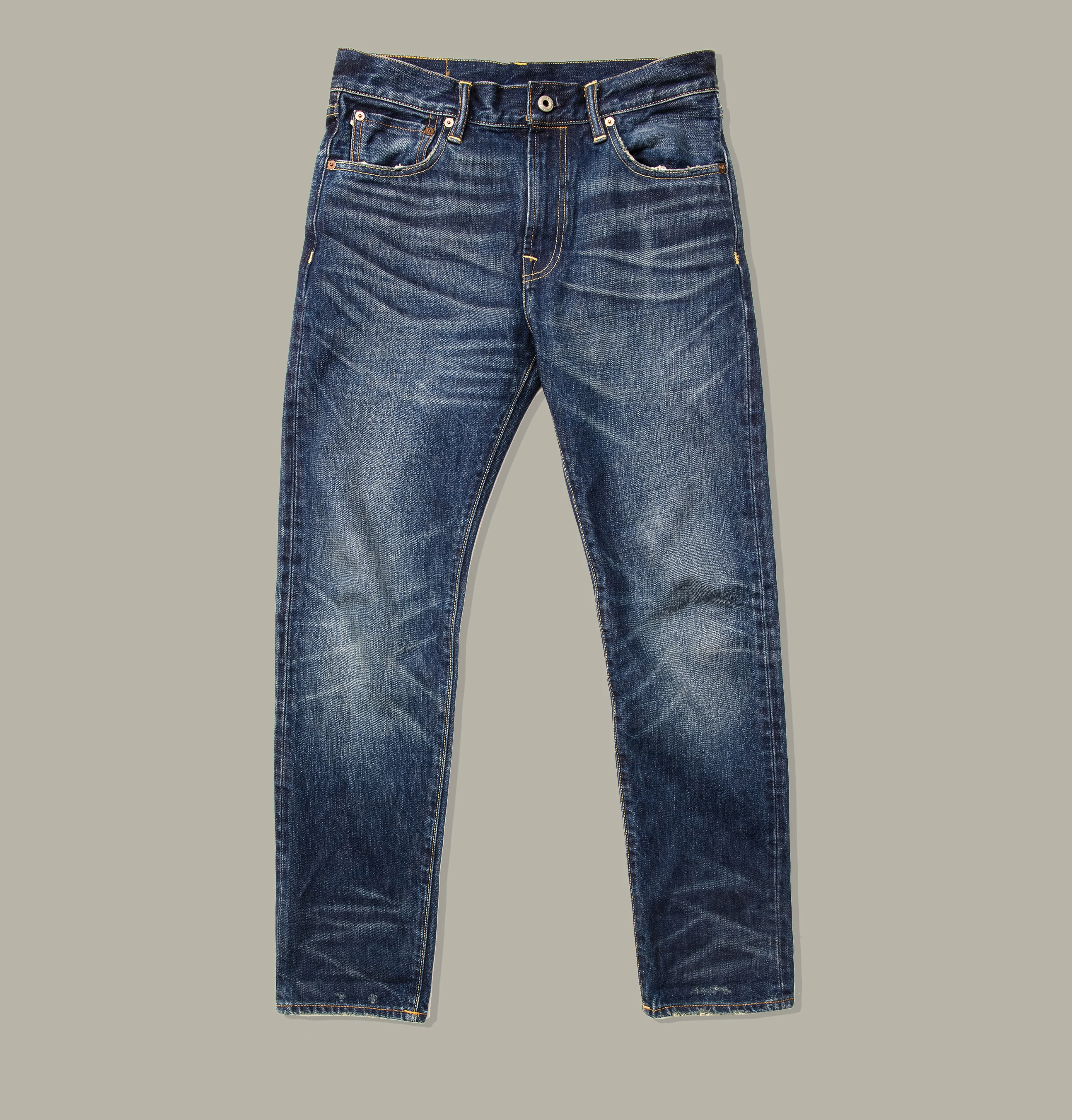 

511XX-0009C Red Tornado Good Quality Washed Slim Fitting Denim Pants 100% Cotton Heavy Thick Jean 16oz