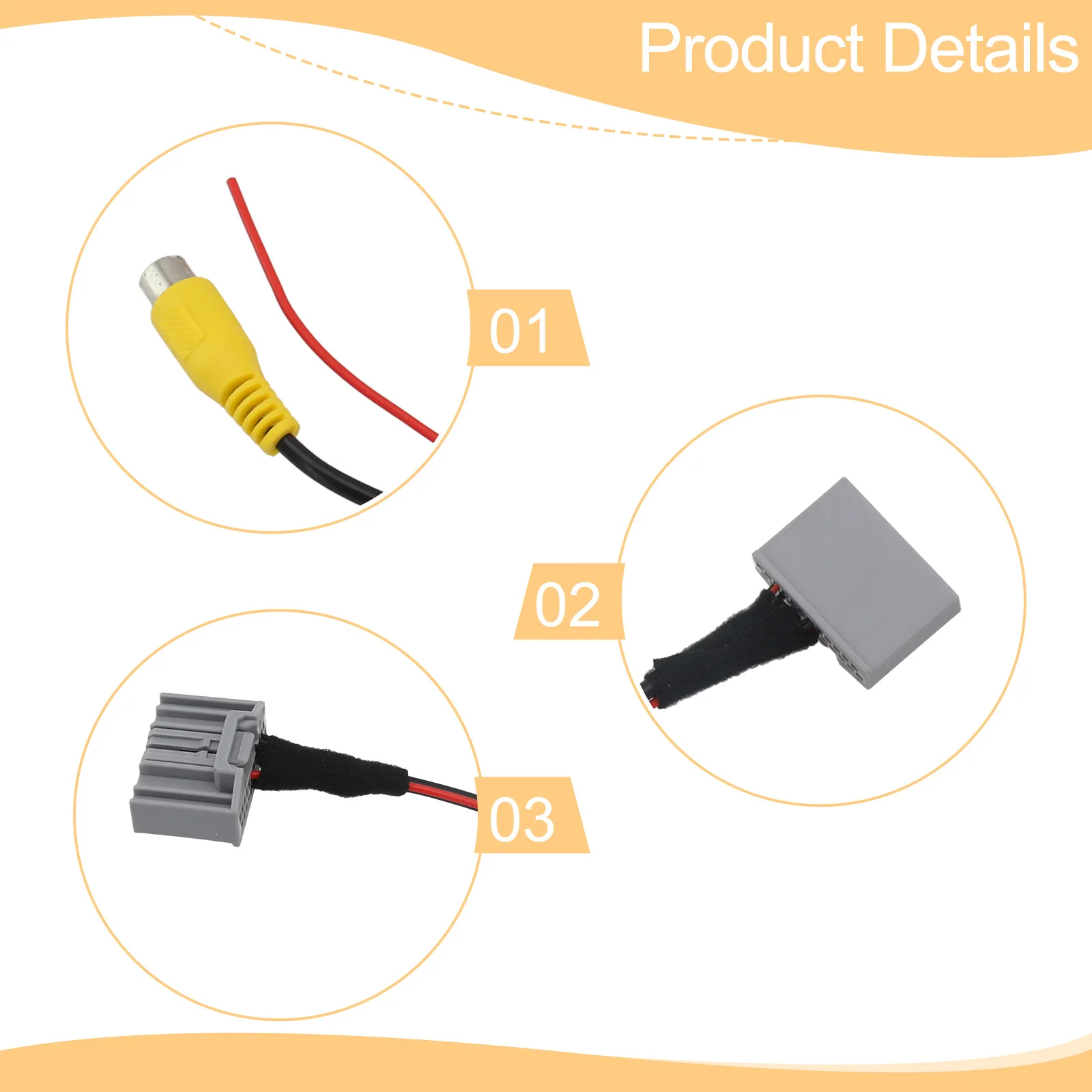 New Practical Black Car Parking Converter Rear Camera Converter Reversing Rear View Adapter Cable Easy To Install
New Practical Black Car Parking Converter Rear Camera Converter Reversing Rear View Adapter Cable Easy To Install