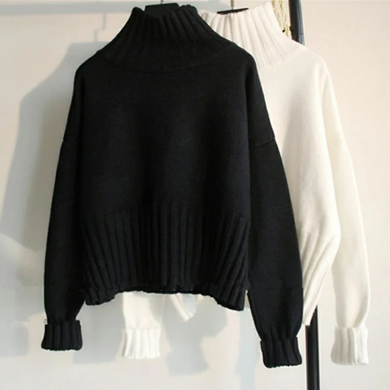2023 New Autumn/Winter College Style Loose Warm Lazy Pure White Versatile Casual Simple High Collar Women Sweater Knit Top
2023 New Autumn/Winter College Style Loose Warm Lazy Pure White Versatile Casual Simple High Collar Women Sweater Knit Top