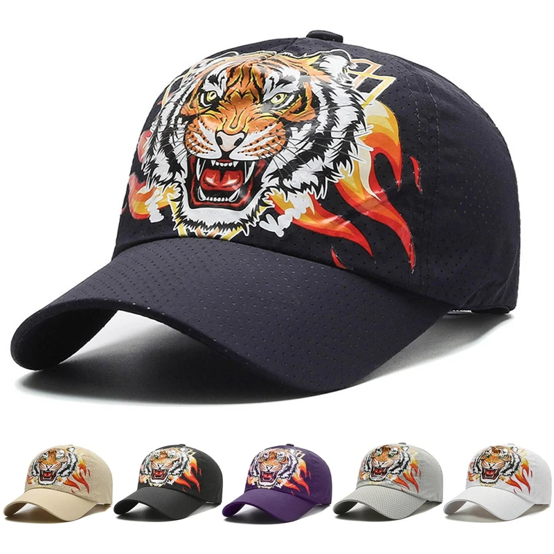 Embroidery Tiger Roar Baseball Caps Men Women Outdoor Golf Visors Cap Animal Pattern Sun Hats Cotton Hat Snapback Hip Hop Gorra
Embroidery Tiger Roar Baseball Caps Men Women Outdoor Golf Visors Cap Animal Pattern Sun Hats Cotton Hat Snapback Hip Hop Gorra