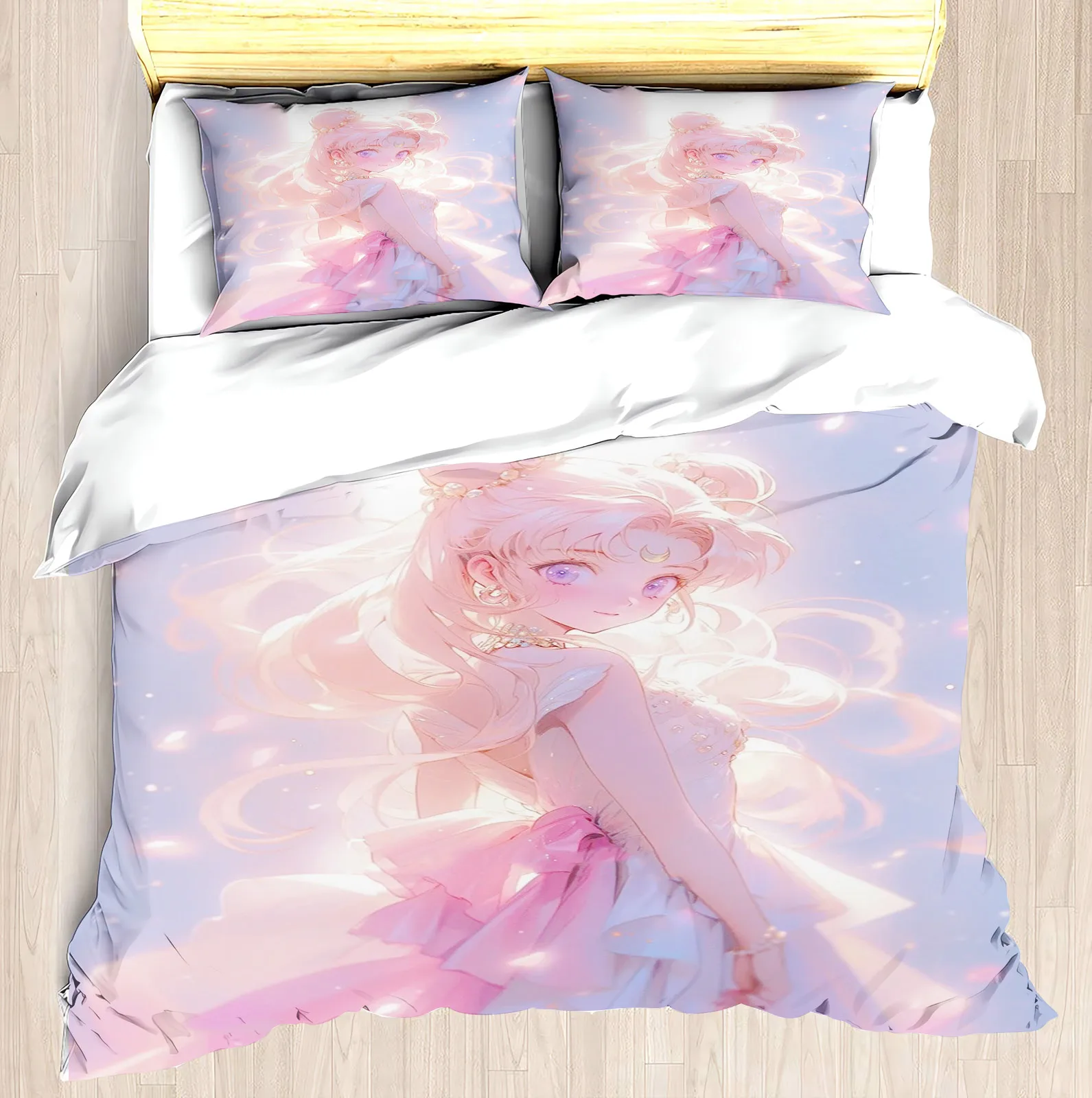 MINISO-Modern Printed Duvet Cover Set, American Girl Lori Pink Bed Tsukino Bunny Upholstery Set, 3 Pieces
MINISO-Modern Printed Duvet Cover Set, American Girl Lori Pink Bed Tsukino Bunny Upholstery Set, 3 Pieces