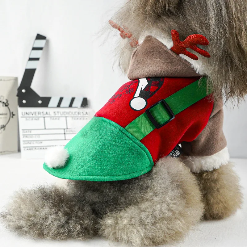 Dog Cat Christmas Deer Costume Funny Pet Cosplay Outfits with A Cap Puppy Fleece Warm Apparel Winter Clothes Hoodies Pet Items
Dog Cat Christmas Deer Costume Funny Pet Cosplay Outfits with A Cap Puppy Fleece Warm Apparel Winter Clothes Hoodies Pet Items