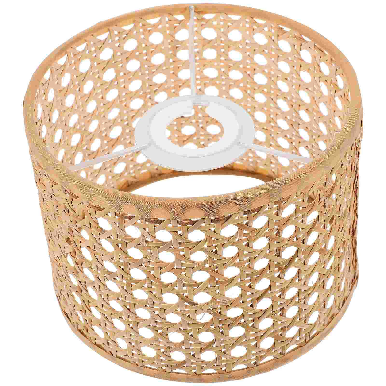 Rattan Lamp Shade E27/E14 Small Wicker Woven Pendant Lampshade Drum Chandelier Light Cover Wall Floor Table Lamp Bulb Cage Guard
Rattan Lamp Shade E27/E14 Small Wicker Woven Pendant Lampshade Drum Chandelier Light Cover Wall Floor Table Lamp Bulb Cage Guard