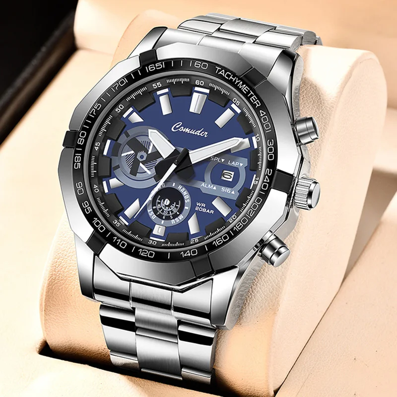 New Fashion Men's Quartz Watch Calendar Waterproof Luminous Heavy Large Dial Clock Classic Male's Business Sports Wristwatch 
New Fashion Men's Quartz Watch Calendar Waterproof Luminous Heavy Large Dial Clock Classic Male's Business Sports Wristwatch