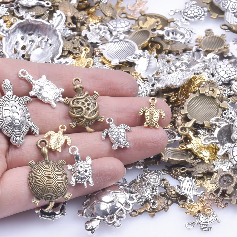 30/50pcs Random Mixed Tortoise Alloy Bronze Turtle Pendants Charm for Jewerly Making Supplies Dropshipping Bulk Item Wholesale
30/50pcs Random Mixed Tortoise Alloy Bronze Turtle Pendants Charm for Jewerly Making Supplies Dropshipping Bulk Item Wholesale