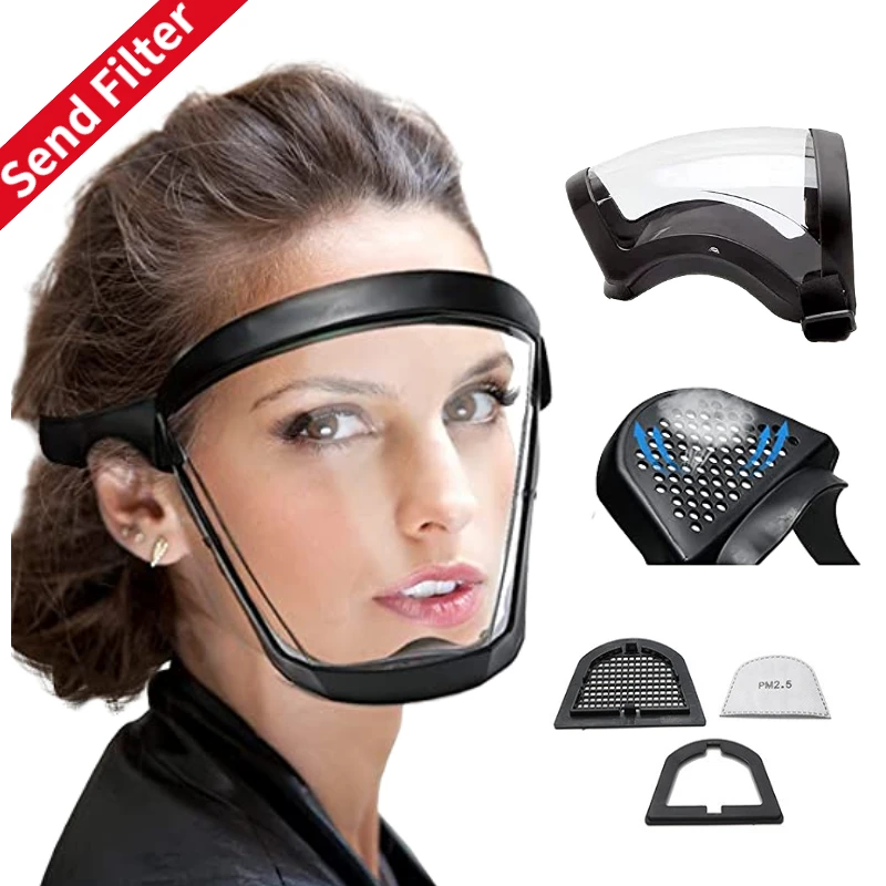 Transparent Face Mask Full Face Shield Safety Glasses Eye Protection Mask Windproof Dustproof Anti-splash Face Mask Kitchen Tool
Transparent Face Mask Full Face Shield Safety Glasses Eye Protection Mask Windproof Dustproof Anti-splash Face Mask Kitchen Tool