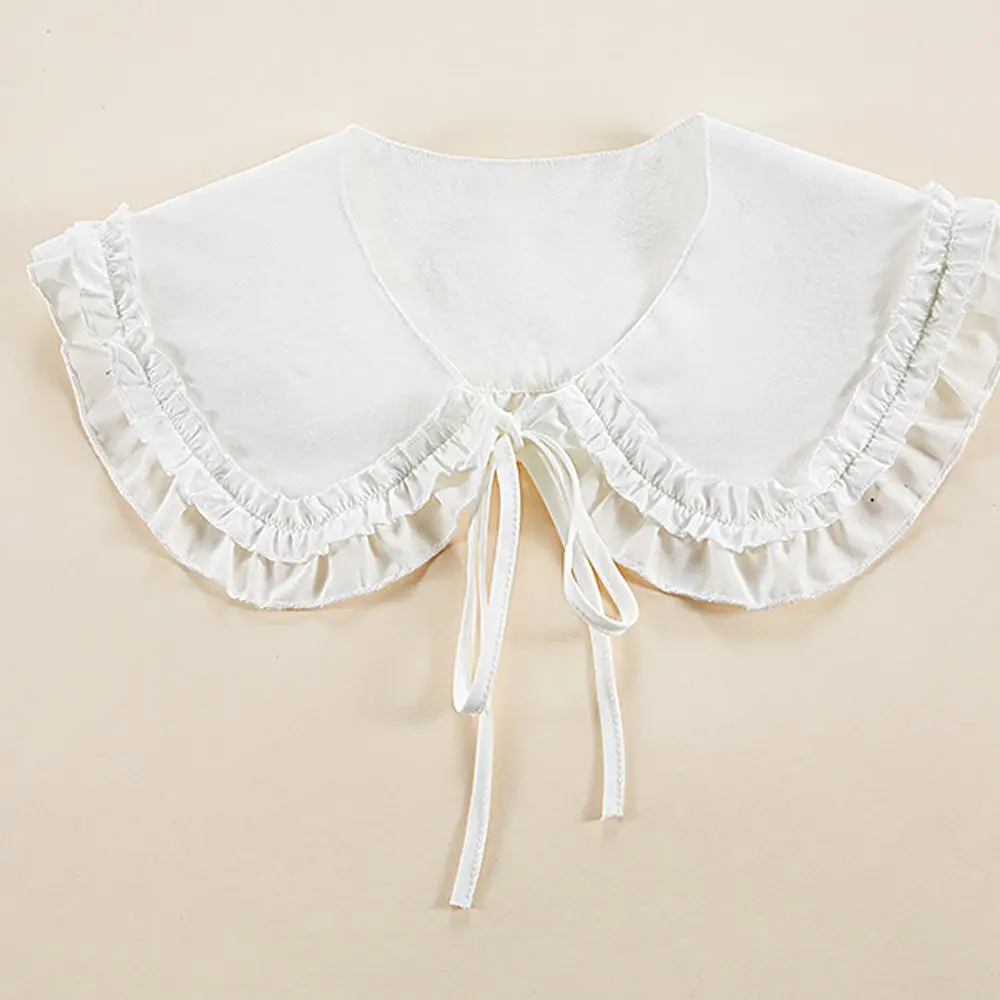 Elegant All Match Double Layer Ruffles Lolita Japanese Fake Collar Women Shawl Dress Accessories Shoulder Wrap 
Elegant All Match Double Layer Ruffles Lolita Japanese Fake Collar Women Shawl Dress Accessories Shoulder Wrap