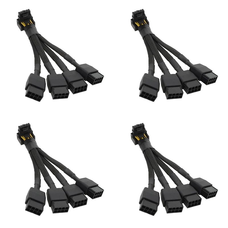 Кабель питания 4х для графической карты RTX4090 RTX4080 4X8 Pin PCI-E на 16 Pin, 12VHPWR, разъем 90 градусов
Кабель питания 4х для графической карты RTX4090 RTX4080 4X8 Pin PCI-E на 16 Pin, 12VHPWR, разъем 90 градусов