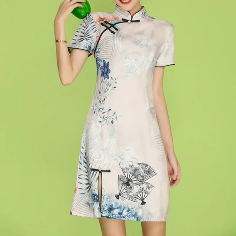 Новинка 2023, винтажное китайское платье Qipao, традиционное повседневное женское ТРАПЕЦИЕВИДНОЕ ПЛАТЬЕ, летние платья-Ципао с коротким рукавом, 12093
Новинка 2023, винтажное китайское платье Qipao, традиционное повседневное женское ТРАПЕЦИЕВИДНОЕ ПЛАТЬЕ, летние платья-Ципао с коротким рукавом, 12093