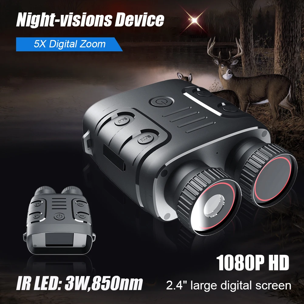 Digital Binoculars Night Vision Hunting Telescope LCD Screen Infrared Telescopes For Outdoor Sports Camping Travel Binoculars
Digital Binoculars Night Vision Hunting Telescope LCD Screen Infrared Telescopes For Outdoor Sports Camping Travel Binoculars