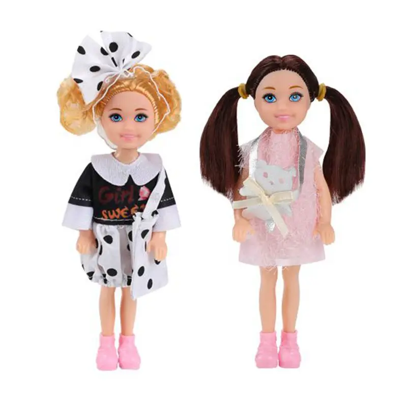 

Wholesale 15 PCS /Lot Kids Toys 16 CM Baby Girls 5 Inch Young Sister Free Shipping Thing For Barbie Collection Best Present Gift