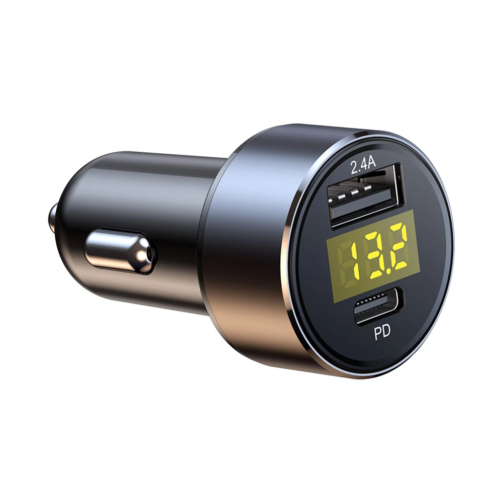 Compact and intelligent car charger with LED voltmeter Suitable for most car models Protects electronic devices
Compact and intelligent car charger with LED voltmeter Suitable for most car models Protects electronic devices