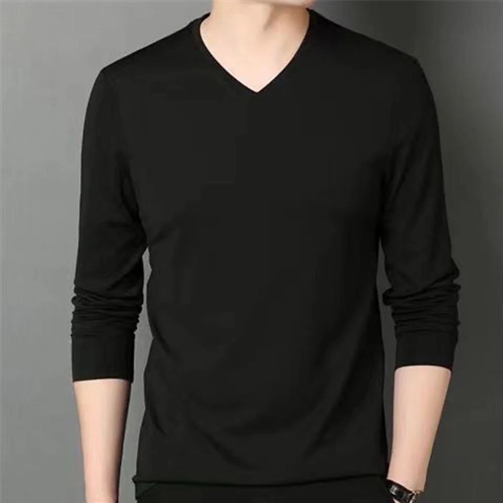 Mens Bottoming Shirt Casual Slim Fit V Neck Long Sleeve Elastic T-Shirt Muscle Workout Tee Top Blouse Breathable Underwear
Mens Bottoming Shirt Casual Slim Fit V Neck Long Sleeve Elastic T-Shirt Muscle Workout Tee Top Blouse Breathable Underwear