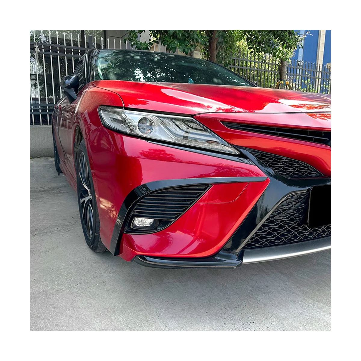 

Автомобильный передний бампер, фоторамка, спойлер, решетка радиатора для Toyota Camry 8-го поколения 2018 2019 2020 Sport(Carbon)