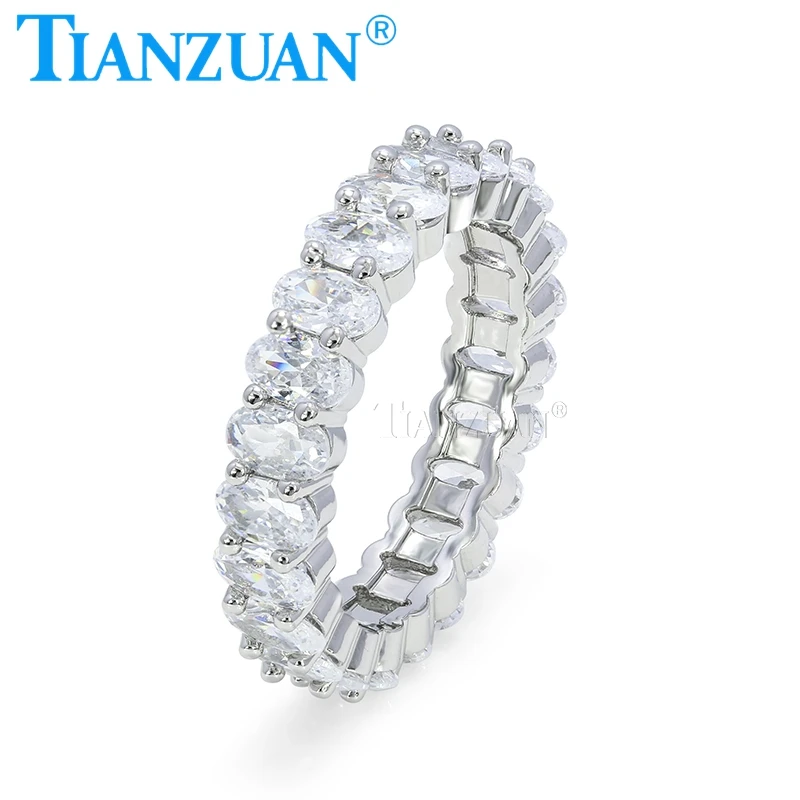 Simple 3x5mm Oval D Color VVS1 Moissanite Wedding Band Rings Promise Engagement Eternity Ring Jewelry Accessories
Simple 3x5mm Oval D Color VVS1 Moissanite Wedding Band Rings Promise Engagement Eternity Ring Jewelry Accessories