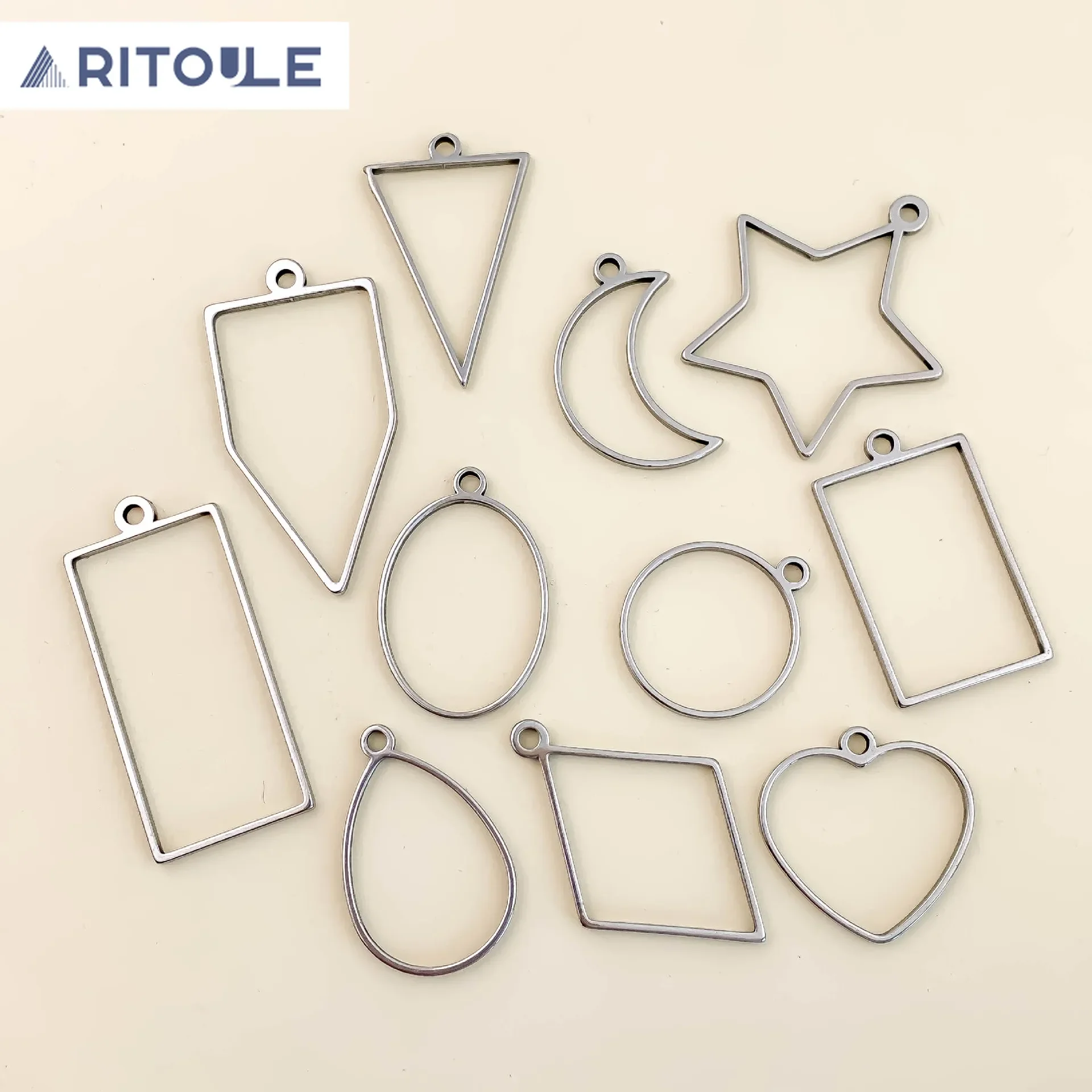 Stainless steel drip tape hanging geometric hollow frame bottom support non fading metal pendant DIY accessories wholesale
Stainless steel drip tape hanging geometric hollow frame bottom support non fading metal pendant DIY accessories wholesale