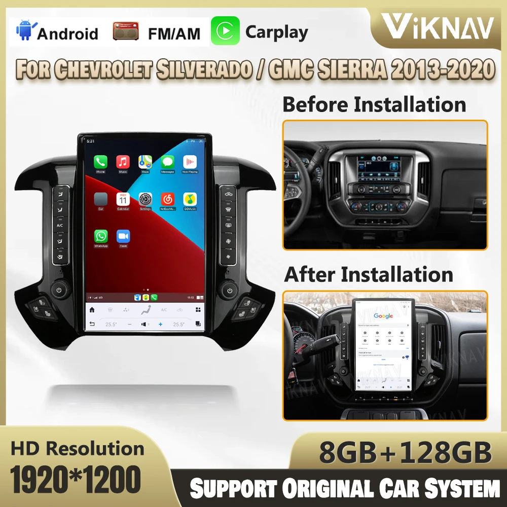 Мультимедийная магнитола для Chevrolet Silverado GMC SIERRA 14,6-2013, 2020 дюйма, Android 11, GPS
Мультимедийная магнитола для Chevrolet Silverado GMC SIERRA 14,6-2013, 2020 дюйма, Android 11, GPS