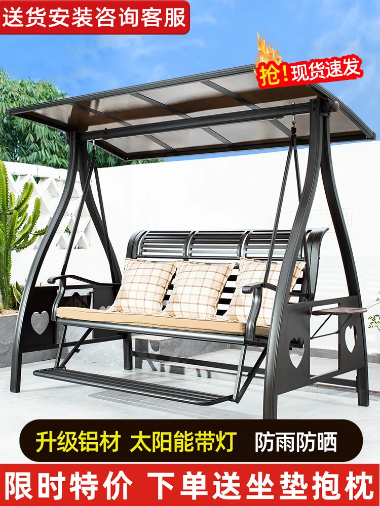 Swing Outdoor Garden Balcony Outdoor Rain-proof Cast Aluminum Alloy Solar Lounge Chair double rocking chair
Swing Outdoor Garden Balcony Outdoor Rain-proof Cast Aluminum Alloy Solar Lounge Chair double rocking chair