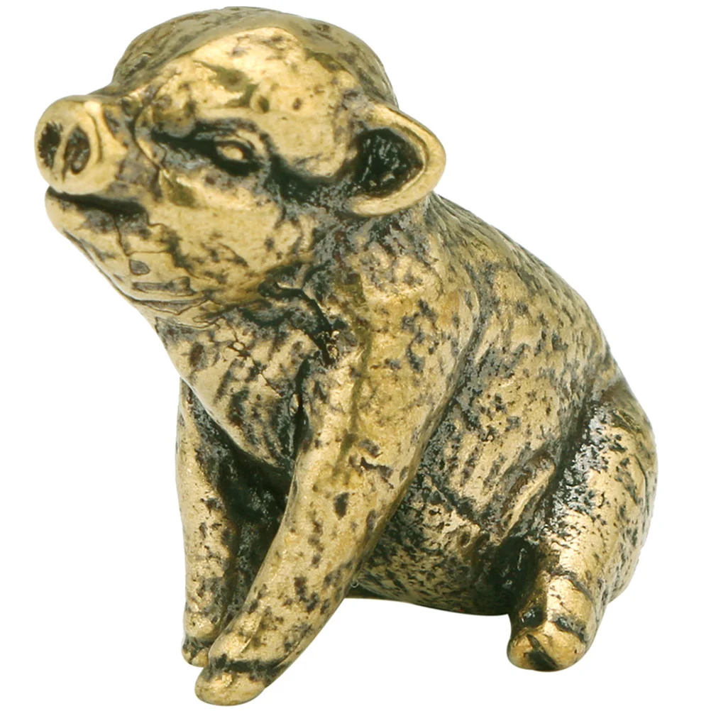 Retro Brass Tiny Pig Shape Figurine Home Decor Statue Miniature Pig Sculpture Small Statue Crafts Collection Desktop Ornaments
Retro Brass Tiny Pig Shape Figurine Home Decor Statue Miniature Pig Sculpture Small Statue Crafts Collection Desktop Ornaments