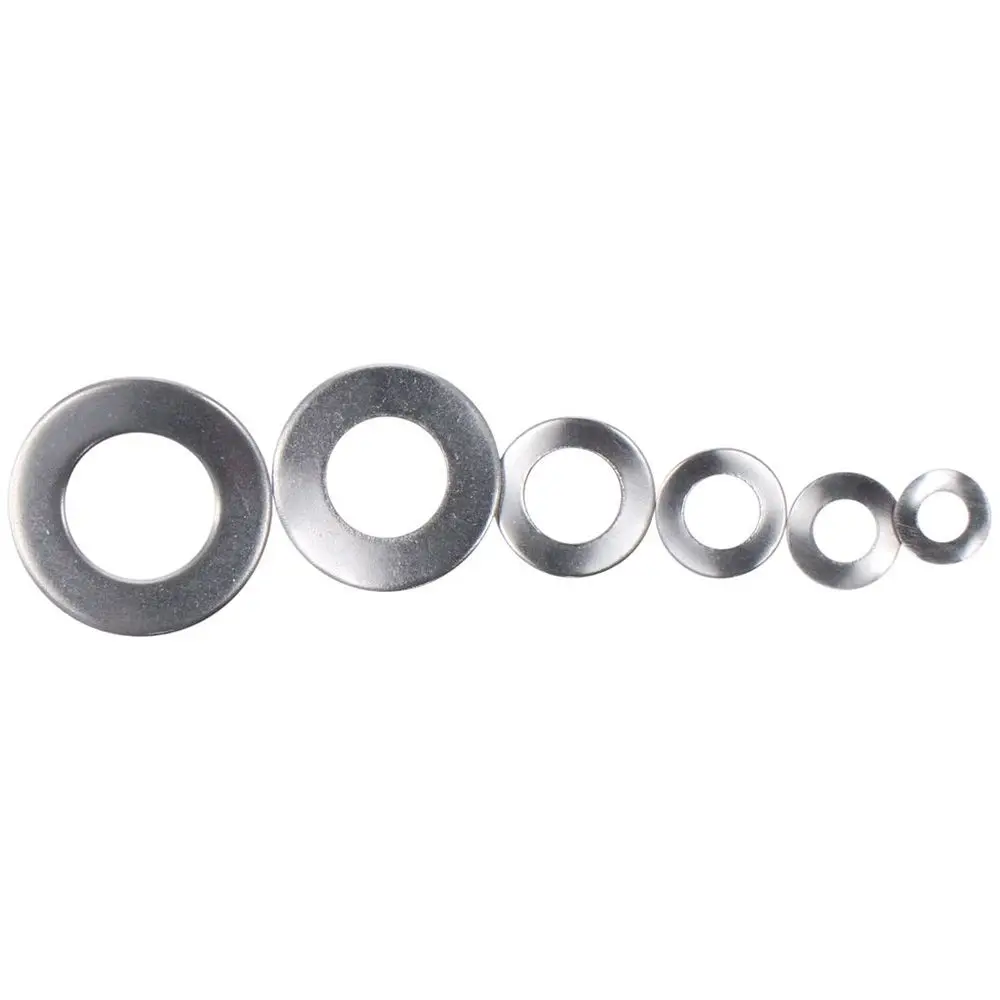 

350PCS M3 M4 M5 M6 M8 M10 M12 Wave Spring Washer Metric Sliver Spring Lock Washers 304 Stainless Steel Gasket Assortment