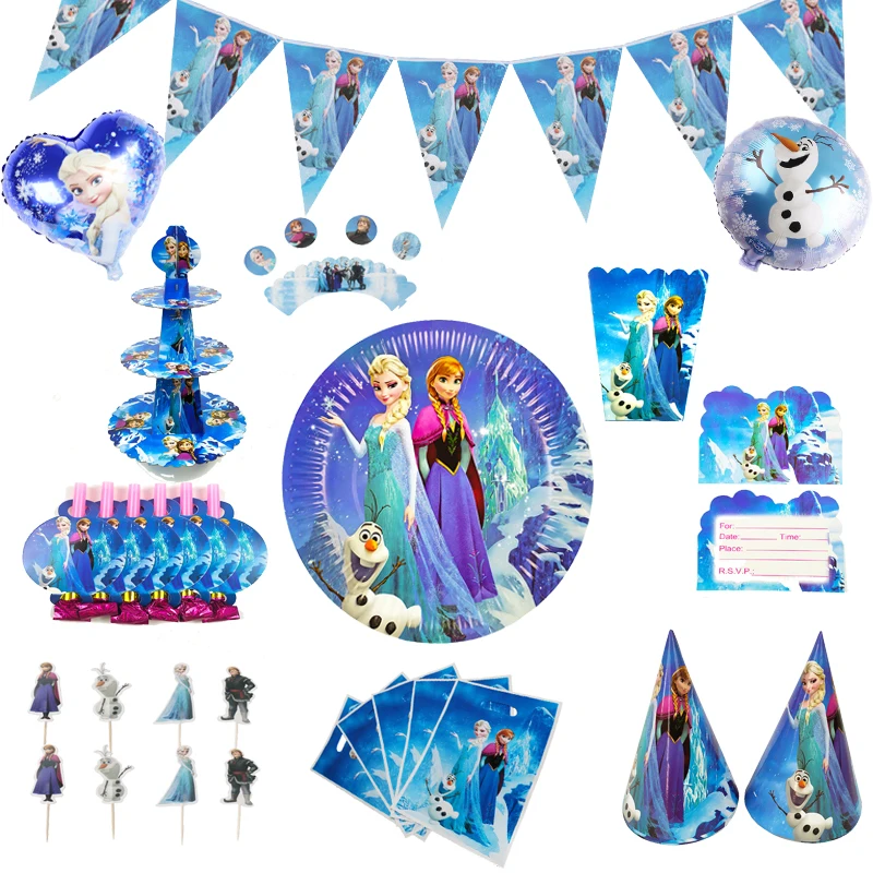 Cartoon Frozen Theme Party Disposable Cutlery Sets Napkins Paper Plates Child Birthday Supplies Party Decoration Baby Shower
Cartoon Frozen Theme Party Disposable Cutlery Sets Napkins Paper Plates Child Birthday Supplies Party Decoration Baby Shower