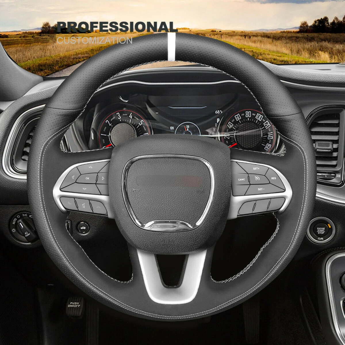 DIY Leather Suede Steering Wheel Cover For Dodge Challenger Charger Durango Car Accessories
DIY Leather Suede Steering Wheel Cover For Dodge Challenger Charger Durango Car Accessories