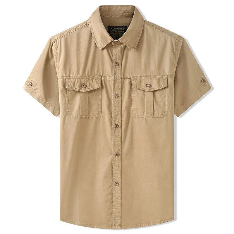 New Mens Military Shirt Men Short Sleeve Cargo Shirts 100% Cotton Casual Solid Shirt Male Pocket Work Shirt
New Mens Military Shirt Men Short Sleeve Cargo Shirts 100% Cotton Casual Solid Shirt Male Pocket Work Shirt