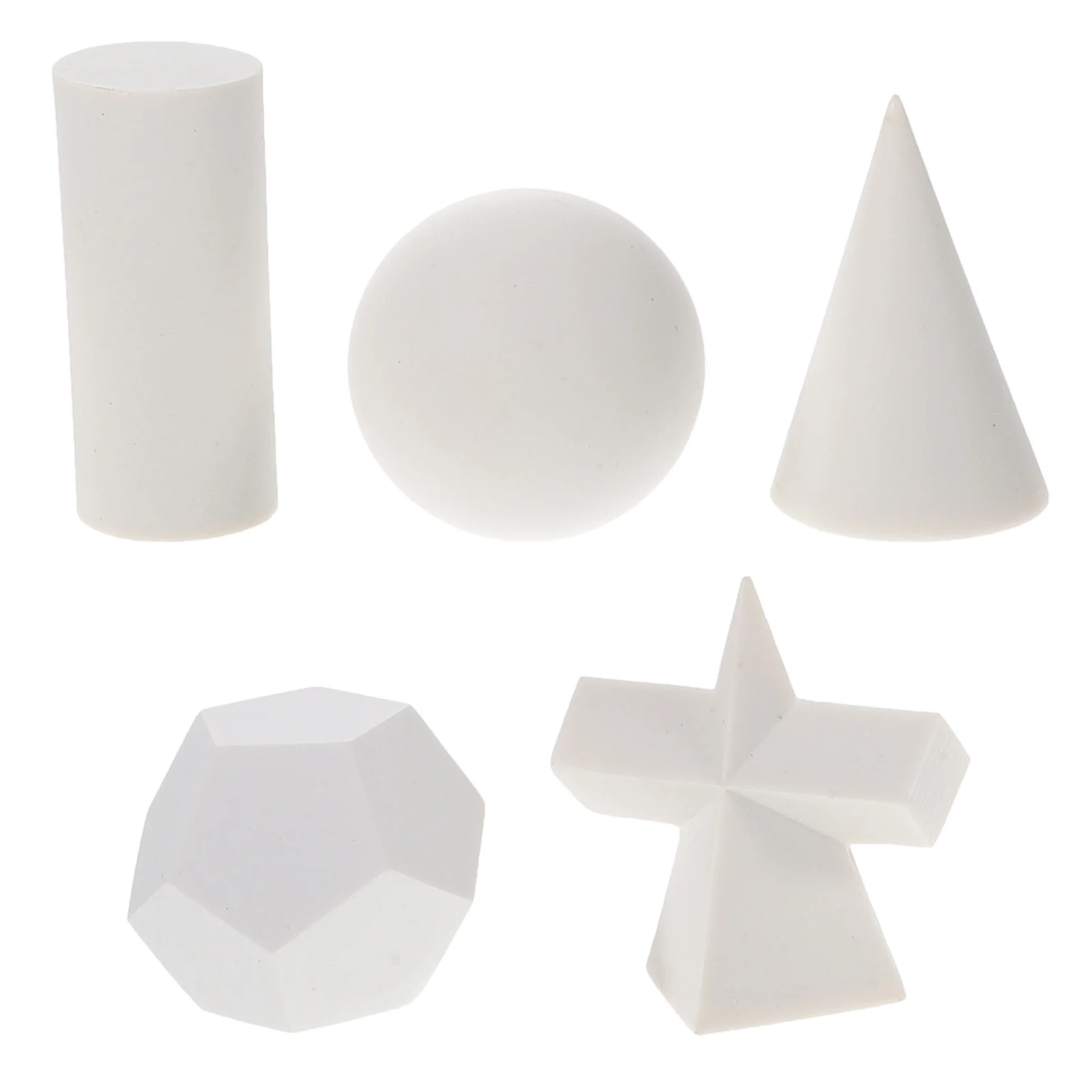 5pcs Reusable Simulation Gypsum Geometric Mold Minimalist Geometry Model Sketch Geometry Prop 
5pcs Reusable Simulation Gypsum Geometric Mold Minimalist Geometry Model Sketch Geometry Prop