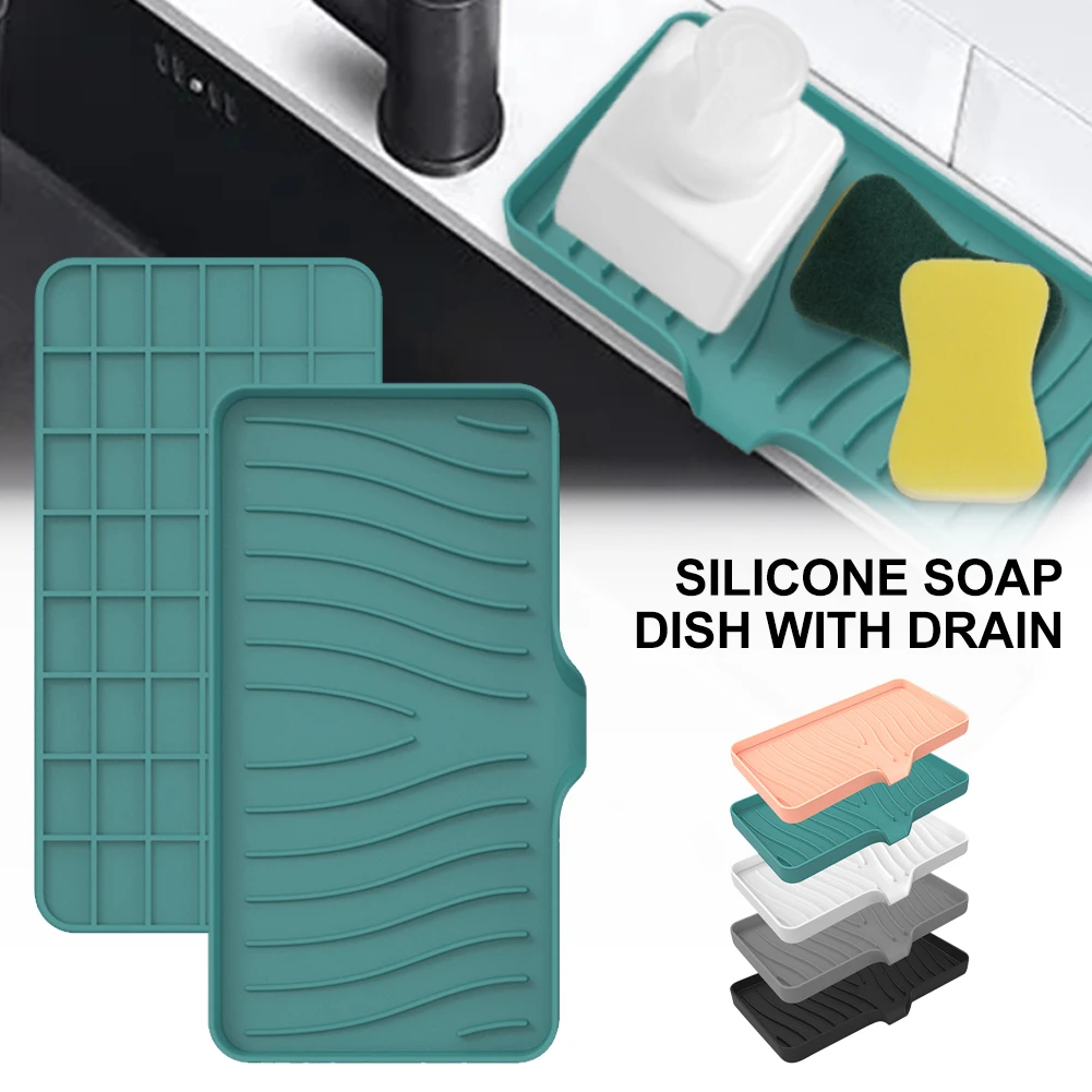 Bar Soap Dish with Drain 25x13cm Silicone Self Draining Soap Tray Holder Easy to Clean for Shower Bathroom Kitchen Counter
Bar Soap Dish with Drain 25x13cm Silicone Self Draining Soap Tray Holder Easy to Clean for Shower Bathroom Kitchen Counter